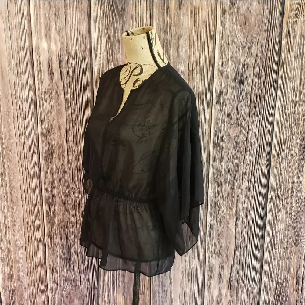 Tory Burch Flowy Sheer Top